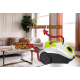 Aspirator cu sac Hausberg HB2080VR, 700W, Capacitate 1.5L - Alb/Verde