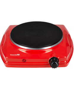 Plita electrica Hausberg HB-519RS, Rosu, 1 arzator, Putere 1500W, Termostat
