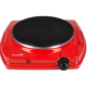 Plita electrica Hausberg HB-519RS, Rosu, 1 arzator, Putere 1500W, Termostat