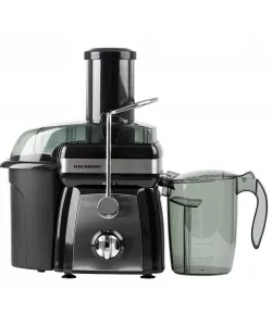 Storcator de fructe si legume Hausberg HB-7540, 1000 W, 2 viteze, recipient pulpa 1 l, recipient suc 1 l, accesoriu impingere, negru + argintiu Storcator de fructe si legume Hausberg HB-7540, 1000 W, 2 viteze, recipient pulpa 1 l, recipient suc 1 l, accesoriu impingere, negru + argintiu
