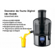 Storcator de fructe Digital HAUSBERG HB-7545IN, 800-1000W, 85mm, 1L Pulpa, 5 Viteze, Otel inoxidabil Negru/Inox