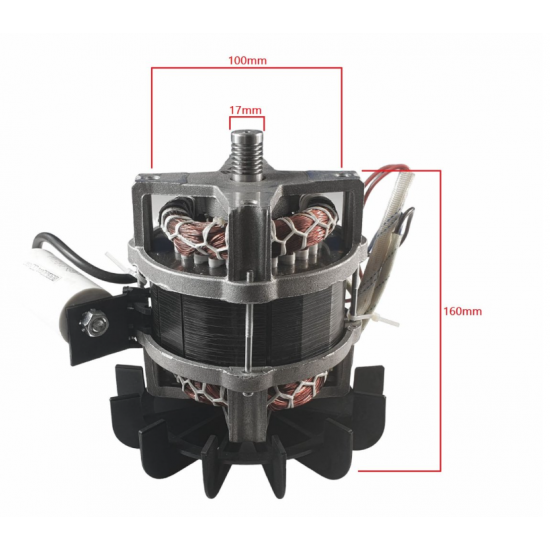 Motor pentru betoniera 850 W, 29.5 rot/min, Bobinaj cupru, 12 µF