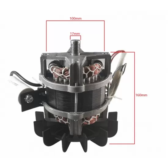 Motor pentru betoniera 850 W, 29.5 rot/min, Bobinaj cupru, 12 µF Motor pentru betoniera 850 W, 29.5 rot/min, Bobinaj cupru, 12 µF