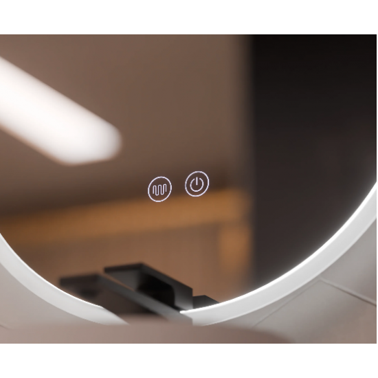 Oglinda LED Ovala 50x80cm, Llexort Touch, Sistem Dezaburire, Dimabila