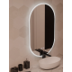 Oglinda LED Ovala 50x80cm, Llexort Touch, Sistem Dezaburire, Dimabila