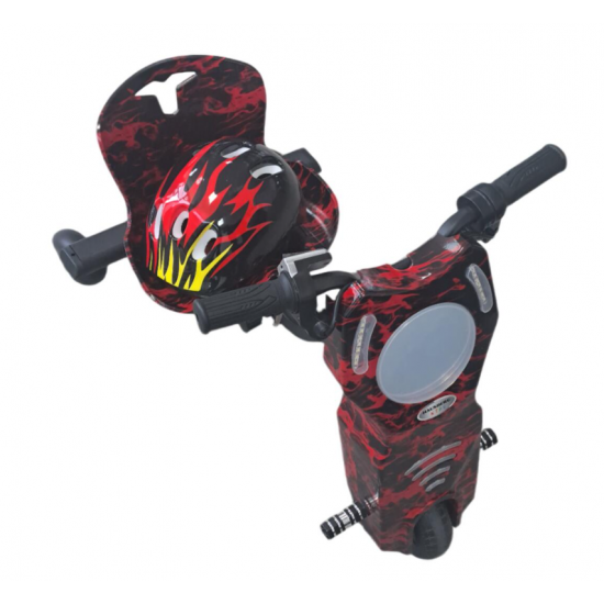 Tricicleta electrica drift pentru copii HAUSBERG HB-KD04RS,*Putere: motor 150-200W Bluetooth, 3 niveluri viteza, suspensie spate, autonomie 8-12 km, tip de incarcare 3h, accesorii