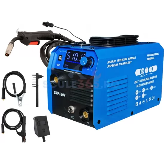 Aparat de sudura tip Invertor cu sarma 495A, MMA/MIG/MAG (TIG LIFT optional) afisaj digital, ventilat, URAL MASH IGBT TEHNOLOGY ULTRA HYBRID POWER, CMP1697 Aparat de sudura tip Invertor cu sarma 495A, MMA/MIG/MAG (TIG LIFT optional) afisaj digital, ventilat, URAL MASH IGBT TEHNOLOGY ULTRA HYBRID POWER, CMP1697