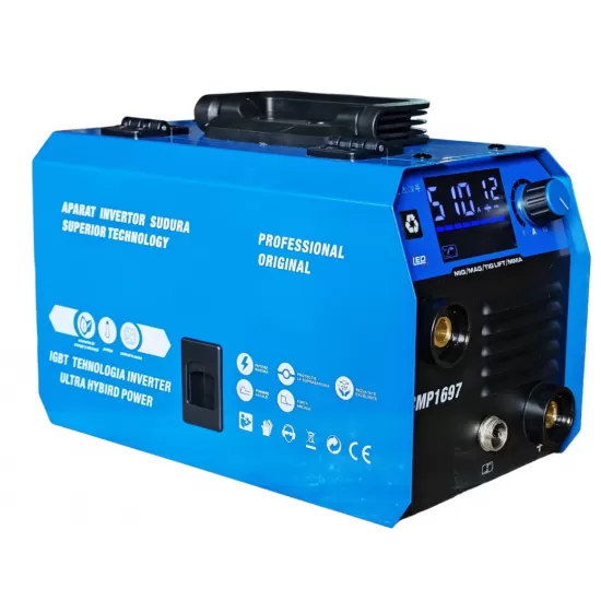 Aparat de sudura tip Invertor cu sarma 495A, MMA/MIG/MAG (TIG LIFT optional) afisaj digital, ventilat, URAL MASH IGBT TEHNOLOGY ULTRA HYBRID POWER, CMP1697 Aparat de sudura tip Invertor cu sarma 495A, MMA/MIG/MAG (TIG LIFT optional) afisaj digital, ventilat, URAL MASH IGBT TEHNOLOGY ULTRA HYBRID POWER, CMP1697