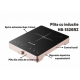 Plita cu inductie - Hausberg HB-1526RZ, Roz, 2000W, control tactil, o zona de gatit