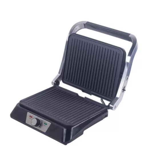 Sandwich maker & grill HAUSBERG HB-538IN, 1850-2200W, Termostat reglabil, Placi acoperite cu granit, Maner din aluminiu, Corp din Inox Sandwich maker & grill HAUSBERG HB-538IN, 1850-2200W, Termostat reglabil, Placi acoperite cu granit, Maner din aluminiu, Corp din Inox