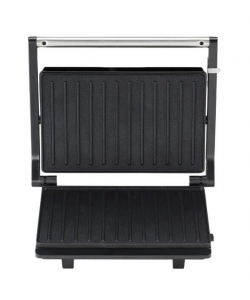 Sandwich maker & grill HAUSBERG HB-539IN, 1100-1300W, Termostat reglabil, Placi acoperite cu granit, Corp din Inox