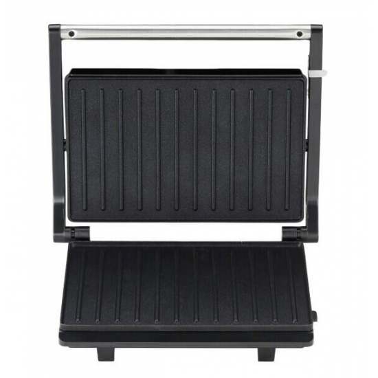 Sandwich maker & grill HAUSBERG HB-539IN, 1100-1300W, Termostat reglabil, Placi acoperite cu granit, Corp din Inox