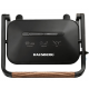 Sandwich-maker Grill HAUSBERG HB-632, 1100-1300 W, Panini, Placi nonaderente, Maner rece, Negru