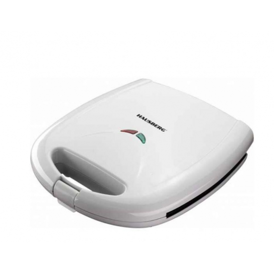 Sandwich Maker Hausberg HB-3522AB, 1200 W , culoare alb, avertizare led, model grill