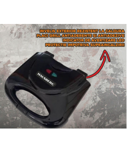 SANDWICH MAKER HB-3510 NEGRU, 700-800W