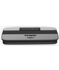 Aparat de vidat HAUSBERG HB-2645NG, 120W, 5 Butoane, Latime maxima 30cm, Capacitate 3,5-4L/min, Negru-Argintiu
