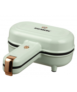 Aparat electric pentru placinta HAUSBERG HB-3564, 550-650W, Placa de incalzire cu doua laturi, Termostat, Adancime 13cm, Bachelita