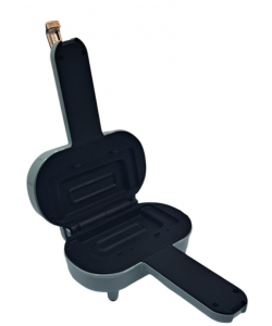 Aparat electric pentru placinta HAUSBERG HB-3564, 550-650W, Placa de incalzire cu doua laturi, Termostat, Adancime 13cm, Bachelita