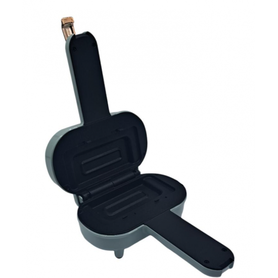 Aparat electric pentru placinta HAUSBERG HB-3564, 550-650W, Placa de incalzire cu doua laturi, Termostat, Adancime 13cm, Bachelita