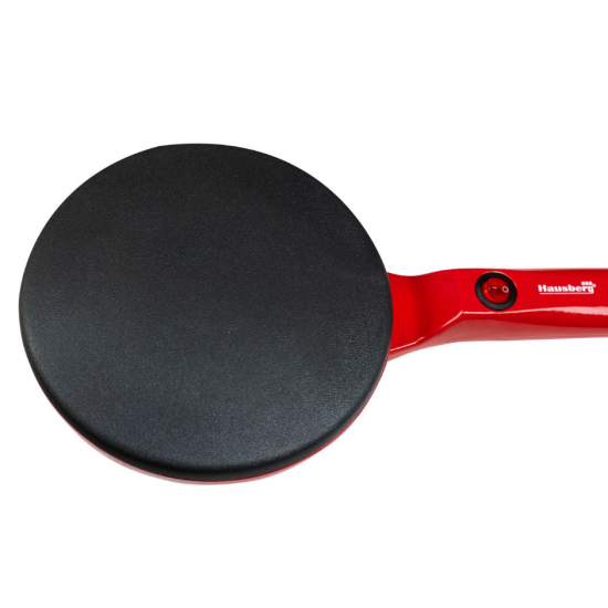 Aparat pentru clatite Hausberg HB-9910RS, Rosu, 700W