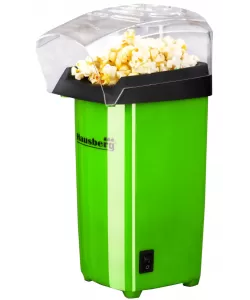 Aparat Popcorn, Hausberg HB910VR 1000 w, jet aer cald, premium, verde Aparat Popcorn, Hausberg HB910VR 1000 w, jet aer cald, premium, verde