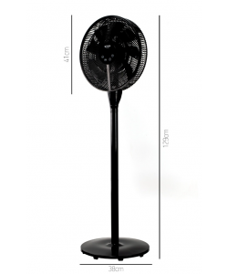 Ventilator de Podea 16" BÖHM BY2316 Număr viteze 8, 25W,Ecran LED, telecomanda