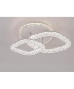 Lustra LED Asgard cu Telecomanda, Lumina Dimabila, Alb
