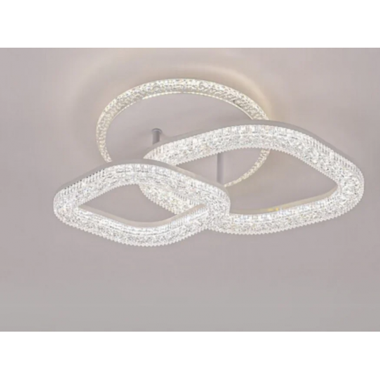 Lustra LED Asgard cu Telecomanda, Lumina Dimabila, Alb