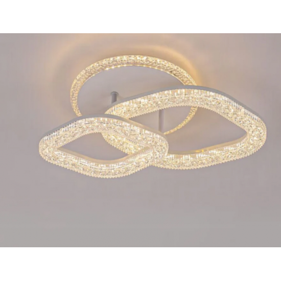 Lustra LED Asgard cu Telecomanda, Lumina Dimabila, Alb