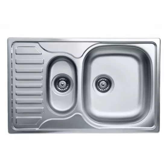 Chiuveta bucatarie Freddo SN9023D, 2 cuve, anticalcar, pentru blat 78x49 cm, cuva dreapta, Inox Chiuveta bucatarie Freddo SN9023D, 2 cuve, anticalcar, pentru blat 78x49 cm, cuva dreapta, Inox