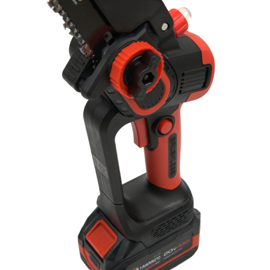 Mini drujba 8 INCH pe acumulator cu 1 acumulator 20v/4Ah si incarcator YAMAMOTO YBS-84 5400 rot/min, Brushless