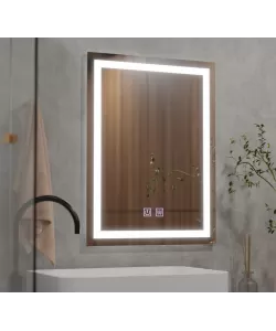 Oglinda LED Rectangulara, 60x80cm, Edge LUMINOUS Touch, Sistem Dezaburire, Dimabila Oglinda LED Rectangulara, 60x80cm, Edge LUMINOUS Touch, Sistem Dezaburire, Dimabila