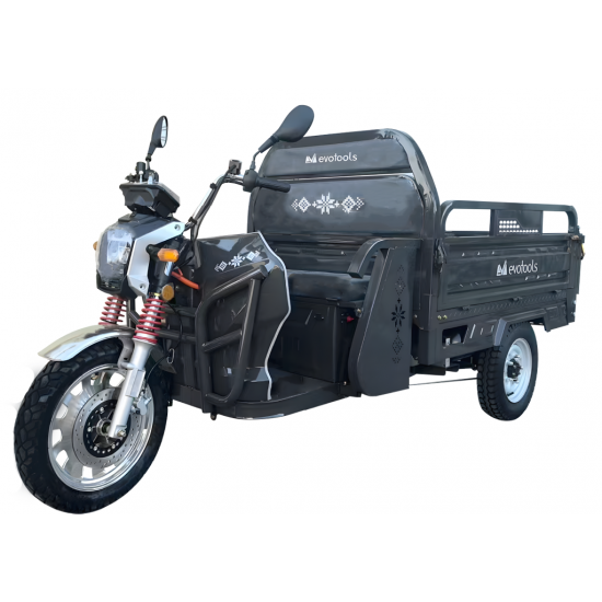 Triciclu Electric Cargo cu Descarcare Hidraulica TRCC1500,putere de 1500w,viteza maxima 25 km/h.