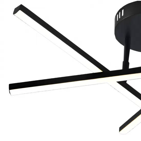 Lustra LED cu telecomanda 40W, 3 Elemente, Liniara, lumina Rece/Calda/Neutra, Dimabila, Negru Lustra LED cu telecomanda 40W, 3 Elemente, Liniara, lumina Rece/Calda/Neutra, Dimabila, Negru