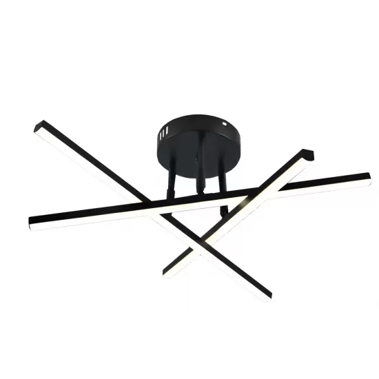 Lustra LED cu telecomanda 40W, 3 Elemente, Liniara, lumina Rece/Calda/Neutra, Dimabila, Negru Lustra LED cu telecomanda 40W, 3 Elemente, Liniara, lumina Rece/Calda/Neutra, Dimabila, Negru