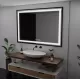 Oglinda LED Rectangulara, 100x65cm, Verite Majeste Noir Motion Glow Marcello, Sistem Dezaburire, Ceas & Termometru, Dimabila Oglinda LED Rectangulara, 100x65cm, Verite Majeste Noir Motion Glow Marcello, Sistem Dezaburire, Ceas & Termometru, Dimabila
