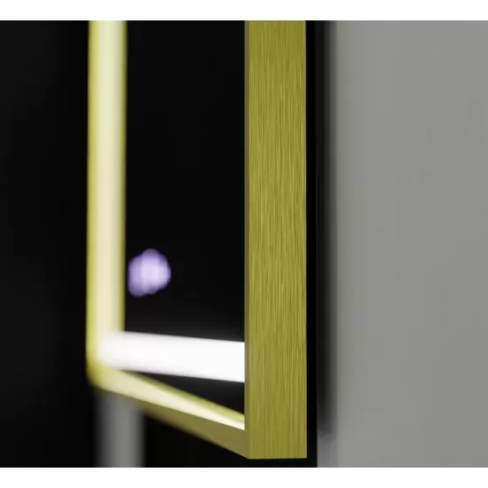 Oglinda LED Rectangulara, 120x80cm, Verite Royale Gold MotionGlow Marcello, Sistem Dezaburire, Ceas & Termometru, Dimabila Oglinda LED Rectangulara, 120x80cm, Verite Royale Gold MotionGlow Marcello, Sistem Dezaburire, Ceas & Termometru, Dimabila