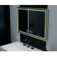 Oglinda LED Rectangulara, 120x80cm, Verite Royale Gold MotionGlow Marcello, Sistem Dezaburire, Ceas & Termometru, Dimabila