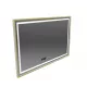 Oglinda LED Rectangulara, 120x80cm, Verite Royale Gold MotionGlow Marcello, Sistem Dezaburire, Ceas & Termometru, Dimabila Oglinda LED Rectangulara, 120x80cm, Verite Royale Gold MotionGlow Marcello, Sistem Dezaburire, Ceas & Termometru, Dimabila