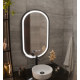 Oglinda LED Senzor Helmut Sistem Dezaburire, Ceas si Temperatura 50x80 cm Rama Negru Brushed Marcello Funghi