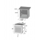 Pachet Incorporabil Hausberg Cuptor electric HB-8051NG, Clasa A, 76L, 2000W, Negru, Plita HB-563NG, 4 arzatoare, Gaz, Sticla
