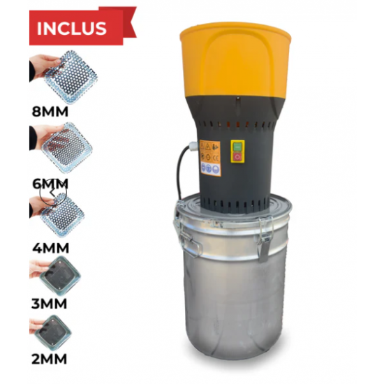 MOARA DE CEREALE HOLZ MILL 25L GRI - galeata metalica