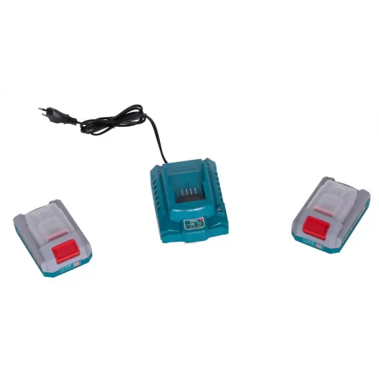 SUFLANTA 8.5m3/min LI-ION - 20V (INCLUDE 2 ACUMULATORI SI 1 INCARCATOR) TOTAL SUFLANTA 8.5m3/min LI-ION - 20V (INCLUDE 2 ACUMULATORI SI 1 INCARCATOR) TOTAL