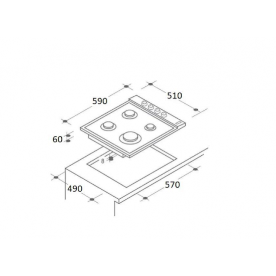 Pachet Incorporabil Cuptor electric Hausberg HB-8051NG, Clasa A, 76L, 2000W, Negru, Plita incorporabila HB-567NG, Gaz, 4 arzatoare, Sistem de siguranta GAZ, Gratar din fonta, Material Sticla, Negru