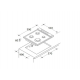 Pachet Incorporabil Cuptor electric Hausberg HB-8051NG, Clasa A, 76L, 2000W, Negru, Plita incorporabila HB-567NG, Gaz, 4 arzatoare, Sistem de siguranta GAZ, Gratar din fonta, Material Sticla, Negru