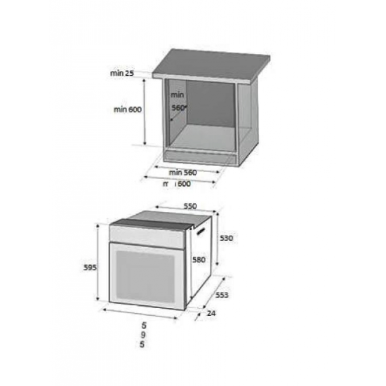 Pachet Incorporabil Cuptor electric Hausberg HB-8051NG, Clasa A, 76L, 2000W, Negru, Plita incorporabila HB-567NG, Gaz, 4 arzatoare, Sistem de siguranta GAZ, Gratar din fonta, Material Sticla, Negru