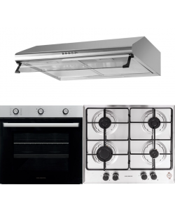Pachet incorporabil Hausberg Cuptor electric HB-8053IN, Clasa A, 71L, 2225W, Negru/Inox, Plita Incorporabila HB-555, 4 arzatoare, Gaz, Inox, Hota incorporabila decorativa HB-1220, Putere de absorbtie 450 m3/h, 2 motoare, 60 cm, Inox