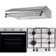 Pachet incorporabil Hausberg Cuptor electric HB-8053IN, Clasa A, 71L, 2225W, Negru/Inox, Plita Incorporabila HB-555, 4 arzatoare, Gaz, Inox, Hota incorporabila decorativa HB-1220, Putere de absorbtie 450 m3/h, 2 motoare, 60 cm, Inox