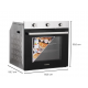 Pachet incorporabil Hausberg Cuptor electric HB-8053IN, Clasa A, 71L, 2225W, Negru/Inox, Plita Incorporabila HB-555, 4 arzatoare, Gaz, Inox, Hota incorporabila decorativa HB-1220, Putere de absorbtie 450 m3/h, 2 motoare, 60 cm, Inox