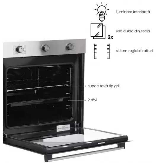 Pachet incorporabil Hausberg Cuptor electric HB-8053IN, Clasa A, 71L, 2225W, Negru/Inox, Plita Incorporabila HB-555, 4 arzatoare, Gaz, Inox, Hota incorporabila decorativa HB-1220, Putere de absorbtie 450 m3/h, 2 motoare, 60 cm, Inox Pachet incorporabil Hausberg Cuptor electric HB-8053IN, Clasa A, 71L, 2225W, Negru/Inox, Plita Incorporabila HB-555, 4 arzatoare, Gaz, Inox, Hota incorporabila decorativa HB-1220, Putere de absorbtie 450 m3/h, 2 motoare, 60 cm, Inox